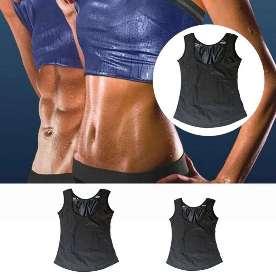 Camiseta sauna para mujer, camiseta reductora y moldeadora de manga corta  para entrenamiento y ejercicio